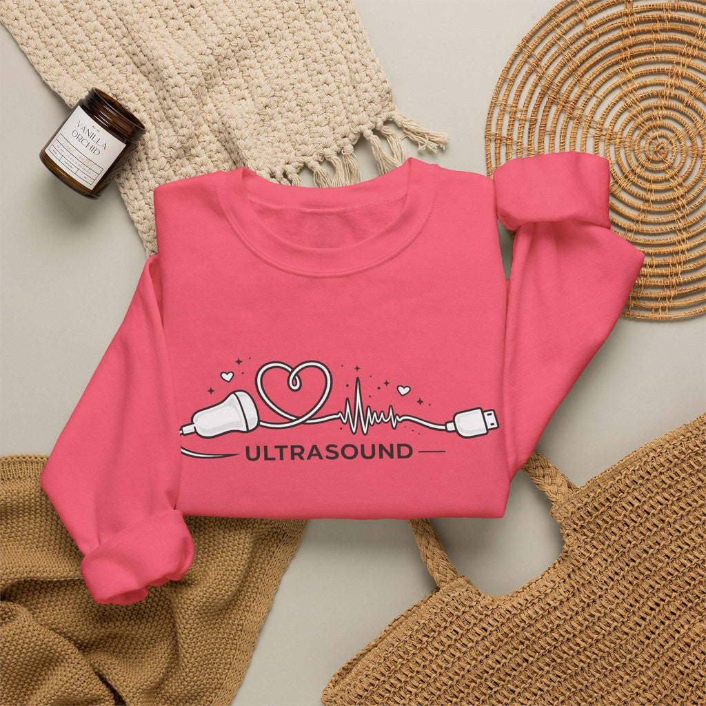 Minimalist Ultrasound Icon Sweatshirt | Medical Ultrasound Crewneck