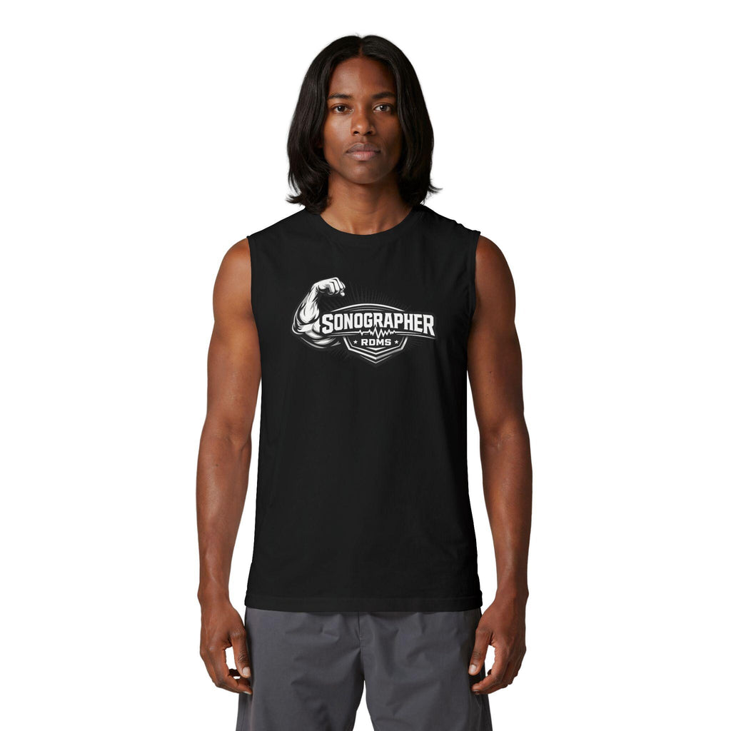 Sonographer Strong Muscle Tank Top | Ultrasound Tech Apparel, Radiology Gift