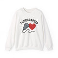 Sonographer Heart Sweatshirt | Ultrasound Tech Gift, Medical Apparel
