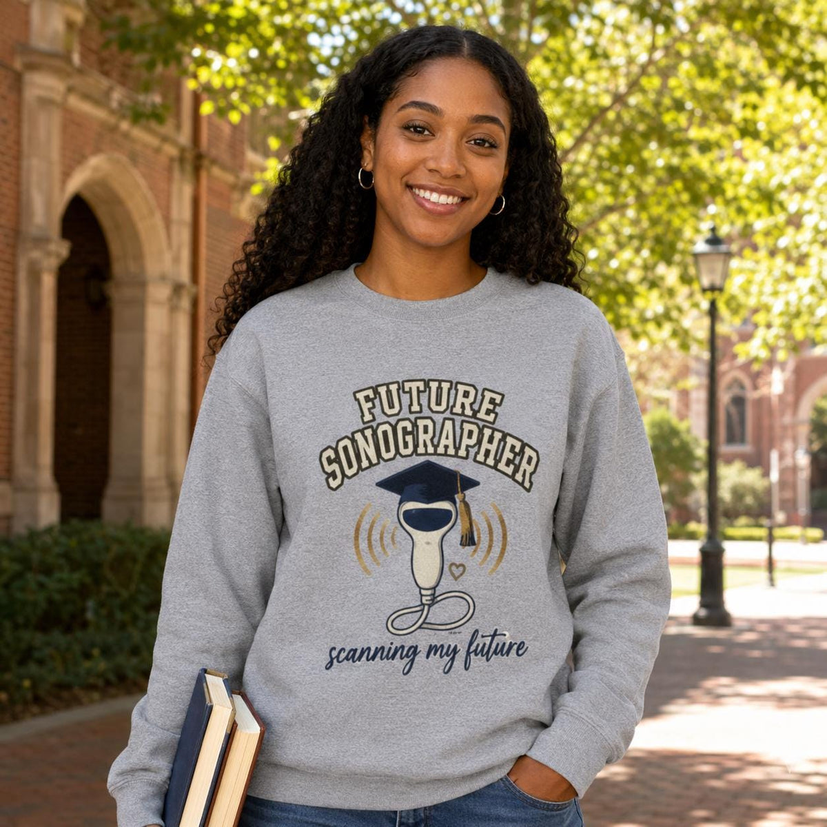 Future Sonographer Sweatshirt, Ultrasound Tech Student Gift, Sonography Graduation Crewneck, Scanning My Future