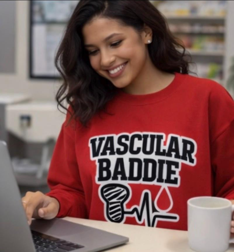 Vascular Sonographer Sweatshirt | Doppler Ultrasound Tech Apparel (Crewneck)