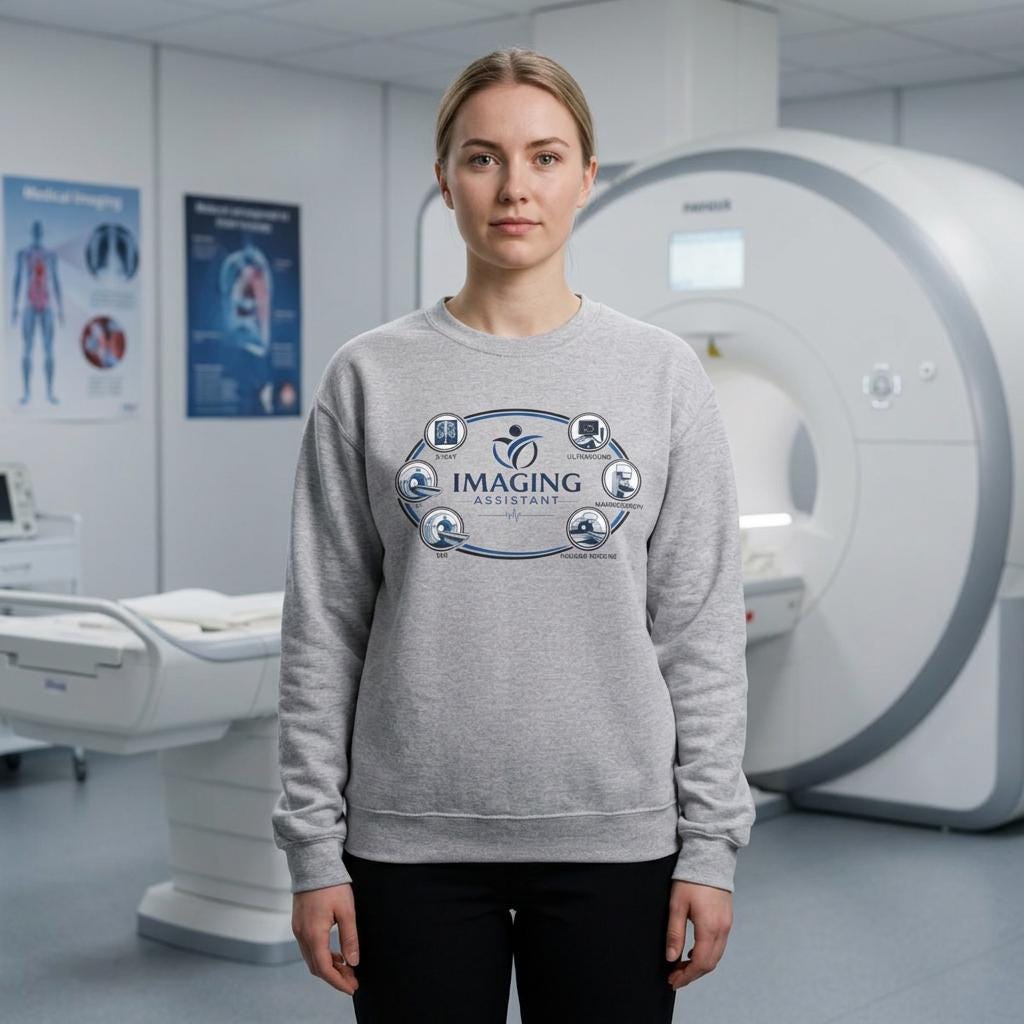 Imaging Assistant Sweatshirt, Medical Radiology Crewneck, Diagnostic Imaging Gift, Rad Tech Pullover