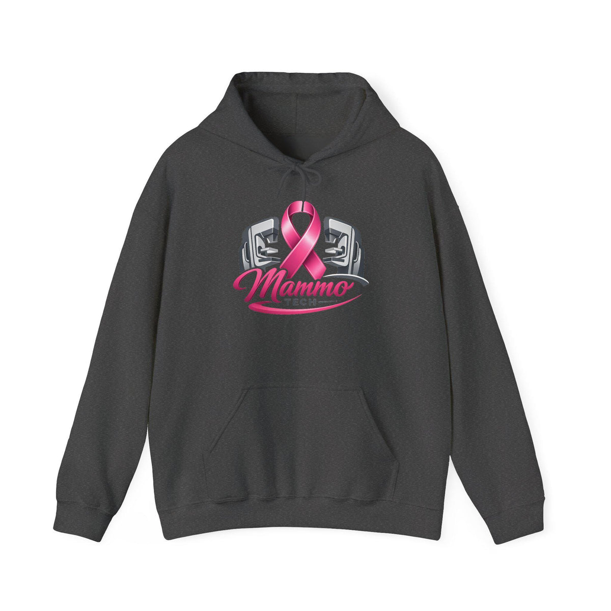 Pink Ribbon Mammo Tech Hoodie | Radiology Tech Gift, Breast Cancer Awareness