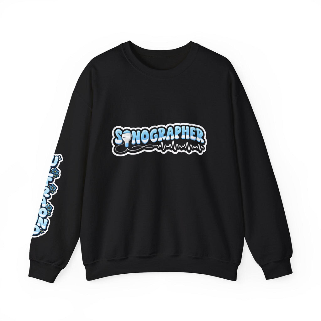Ultrasound Tech Sonographer Bubble Letters Sweatshirt | Radiology Gift for Sonographer Student Nurse Medical Sonography Pullover Gift Ideas