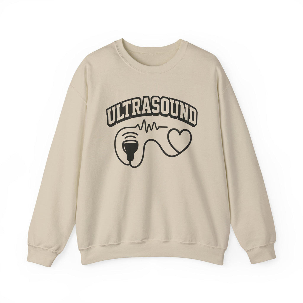 Ultrasound Heartbeat Crewneck Sweatshirt, Fetal Heartbeat Sweater, Cozy Medical Gift for Nurses Doctors, Pregnancy Announcement, New Parents
