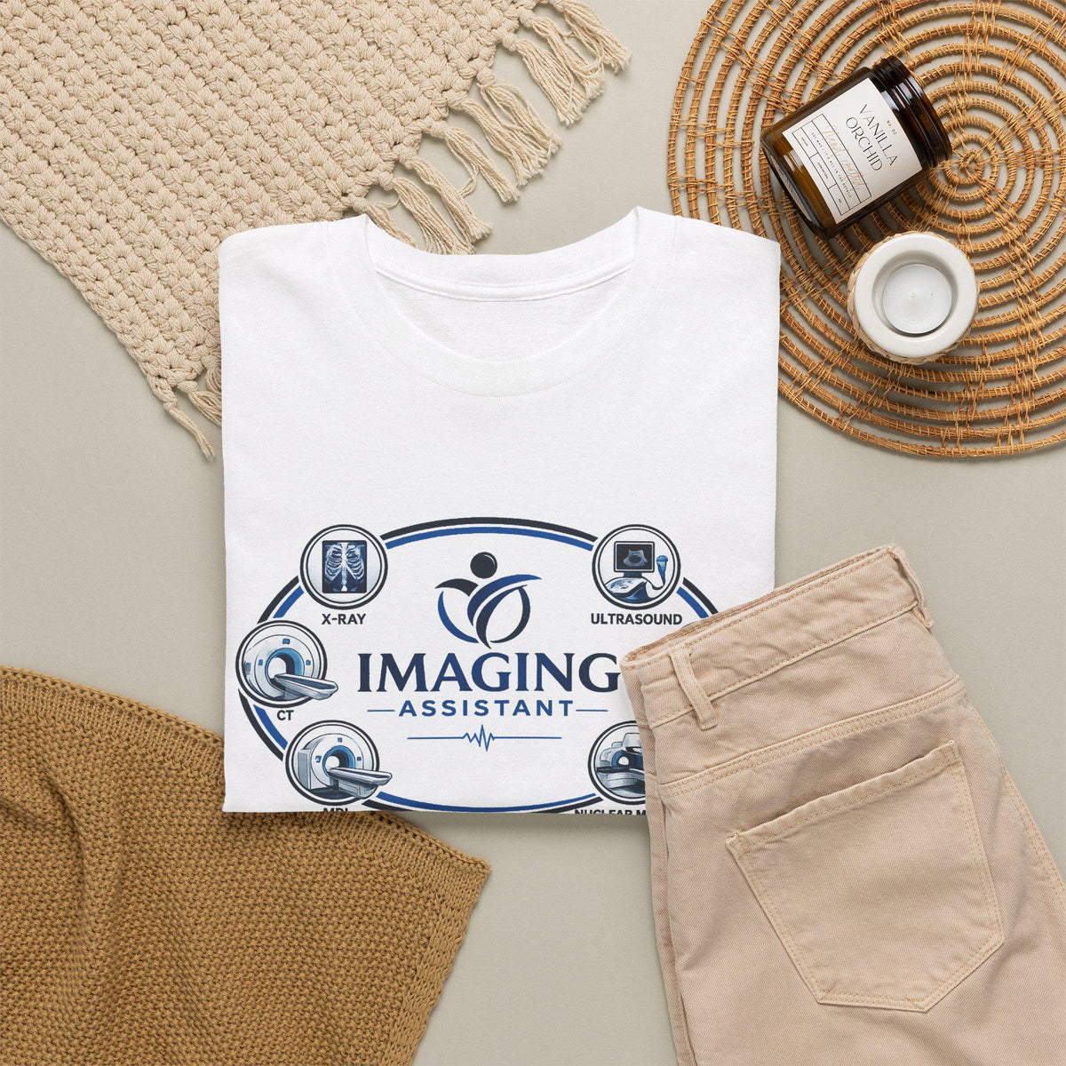 Imaging Assistant Logo Tee, Radiology Tech Shirt, X-Ray Technologist Gift, Medical Imaging Apparel