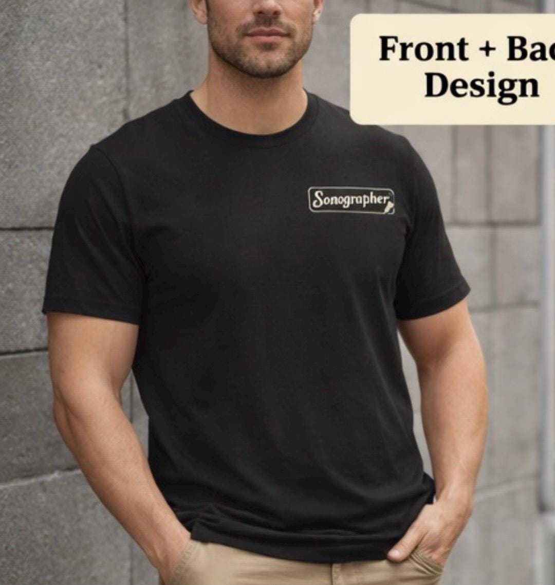 Go With the Flow Sonographer T-Shirt | Ultrasound Tech Tee (Unisex Fit)