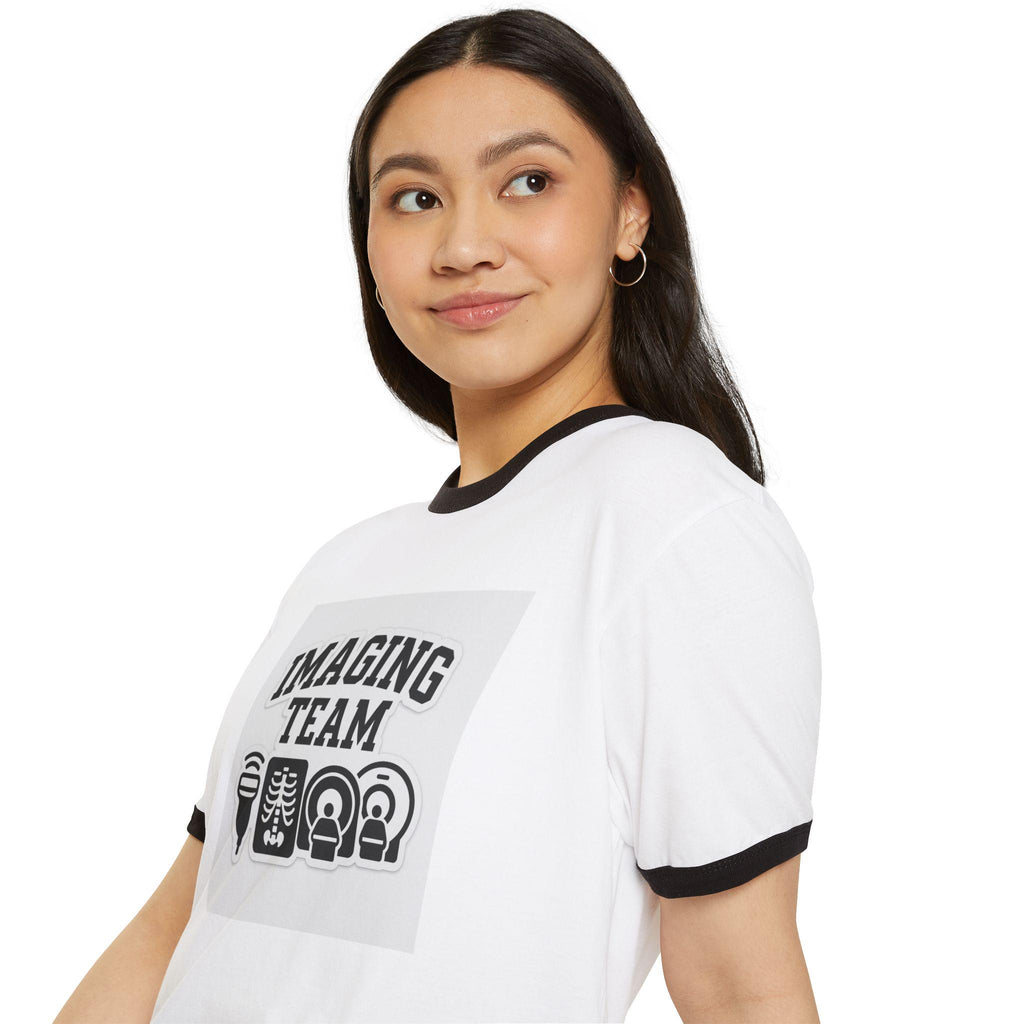 Radiology Team Ringer T-Shirt | Medical Imaging Apparel for X-Ray Techs, MRI CT Nurse Gift