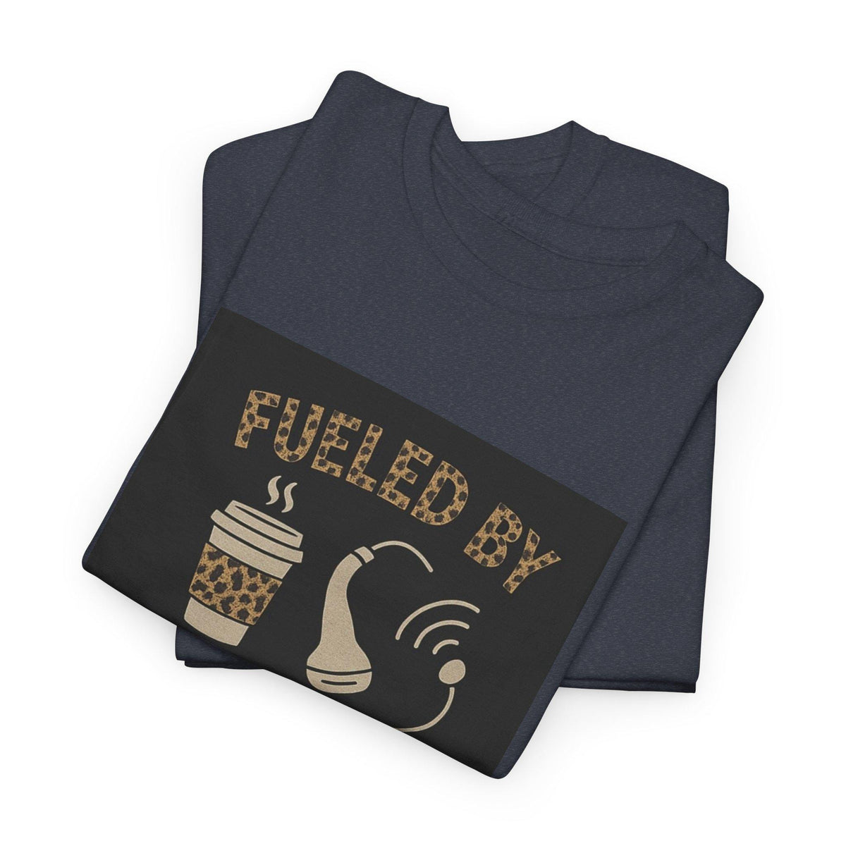 Funny Sonographer Shirt, Ultrasound Tech Coffee Sound Waves Tee (Medical Imaging Gift)