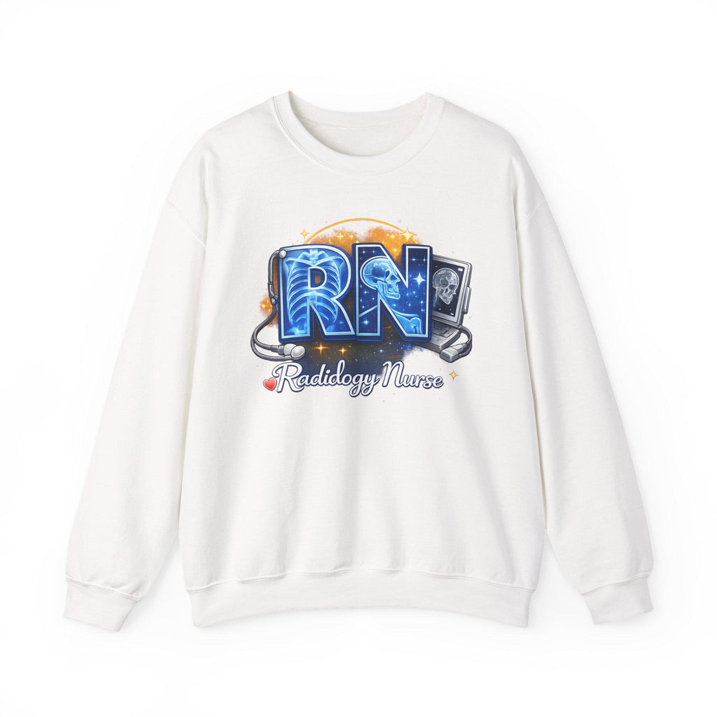 Radiology Nurse RN Crewneck Sweatshirt | X-Ray Tech Stethoscope Medical Pullover | Radiology Nurse Gift RN Gift Nurse Life Shirt Gift Set