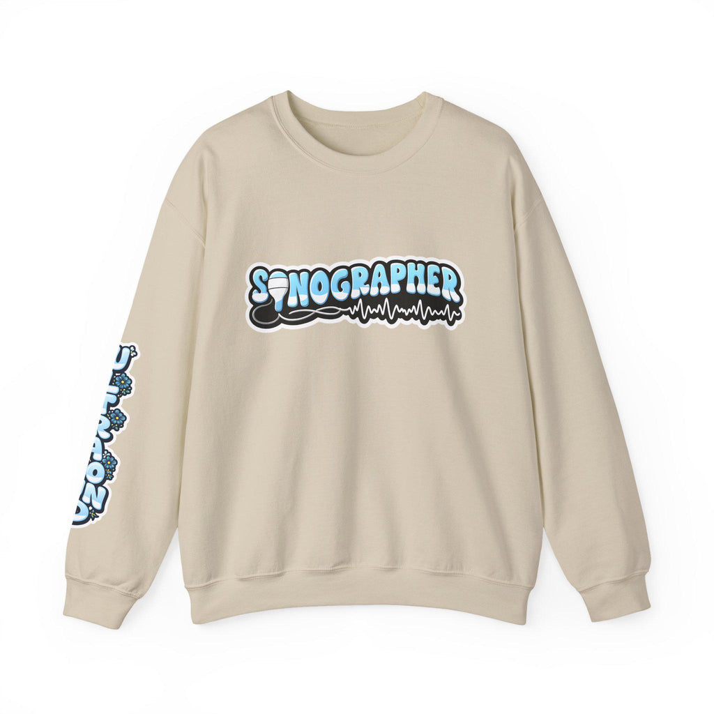 Ultrasound Tech Sonographer Bubble Letters Sweatshirt | Radiology Gift for Sonographer Student Nurse Medical Sonography Pullover Gift Ideas