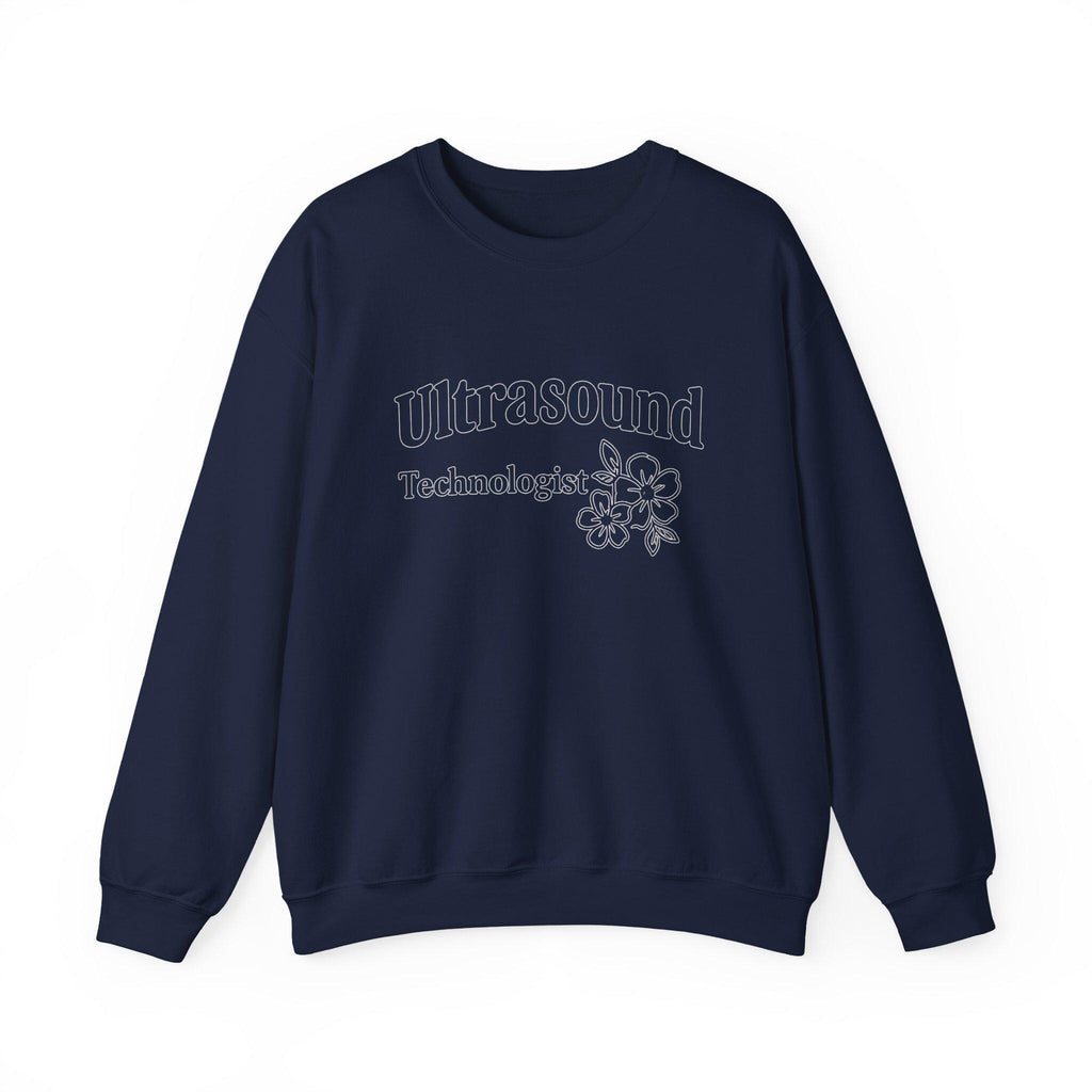 Floral Ultrasound Technologist Sweatshirt | Sonographer Medical Apparel Gift