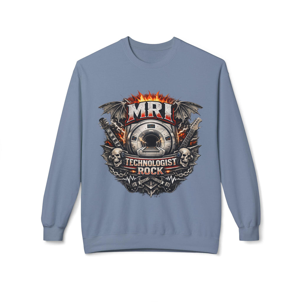 MRI Technologist Rock Sweatshirt | Radiology Tech Crewneck (8.4 oz Cotton Blend)