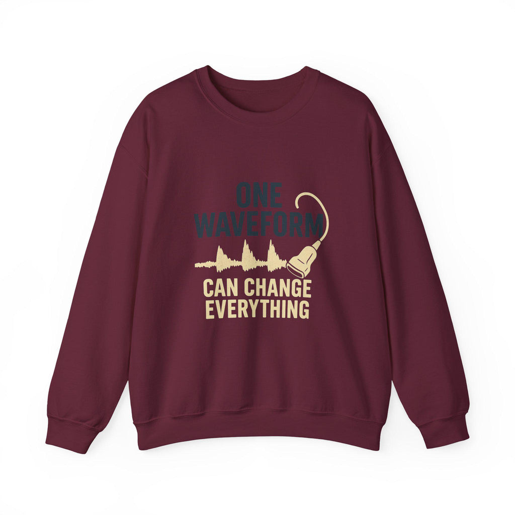 Ultrasound Waveform Sweatshirt | Sonographer Gift, Medical Humor Pullover