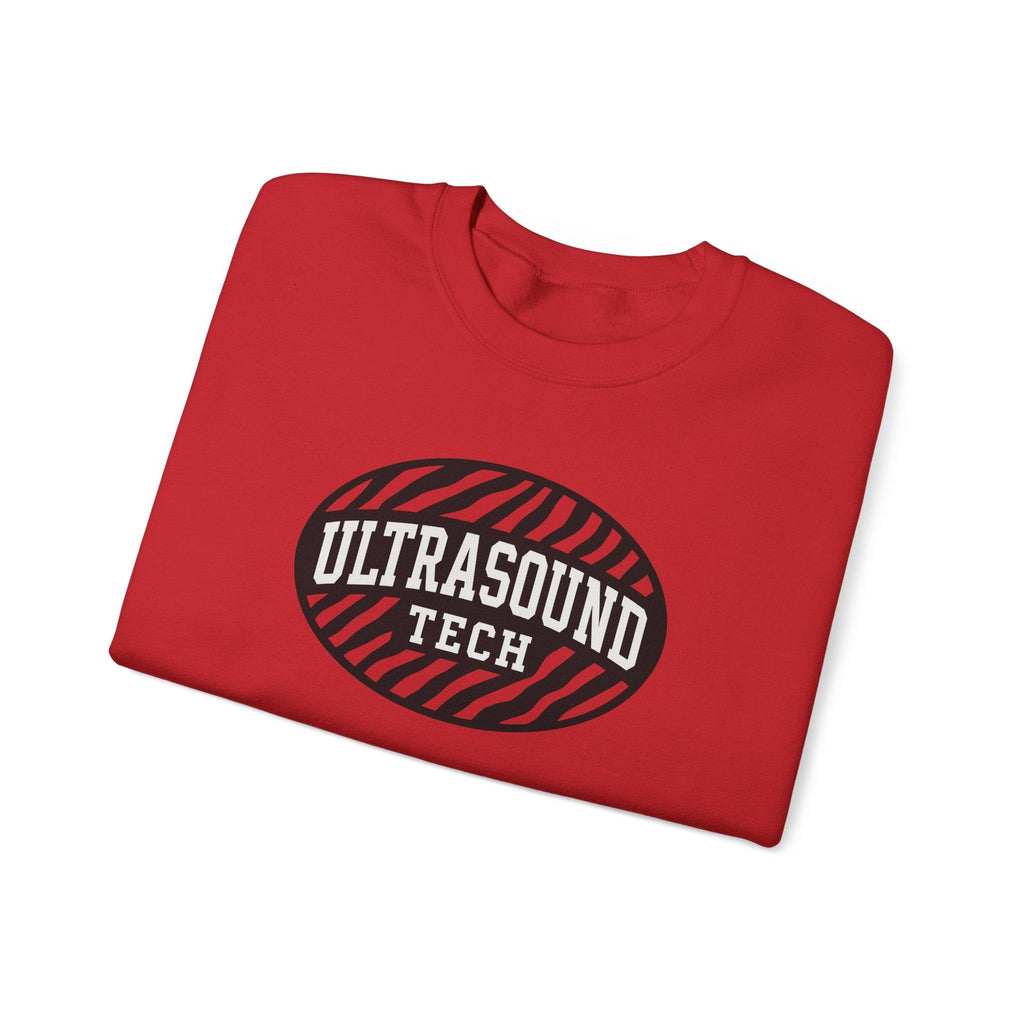 Zebra Ultrasound Tech Sweatshirt | Unisex Cotton Blend Crewneck | Sonographer Gift, Medical Imaging Nurse Pullover, Radiology Apparel | Gift