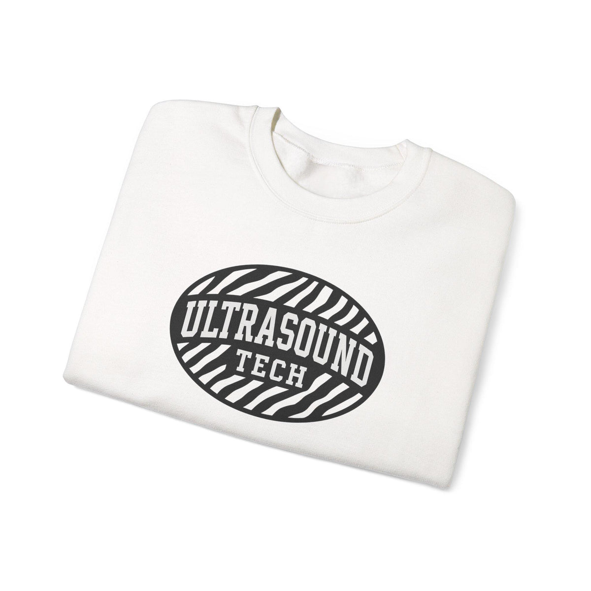 Zebra Ultrasound Tech Sweatshirt | Unisex Cotton Blend Crewneck | Sonographer Gift, Medical Imaging Nurse Pullover, Radiology Apparel | Gift