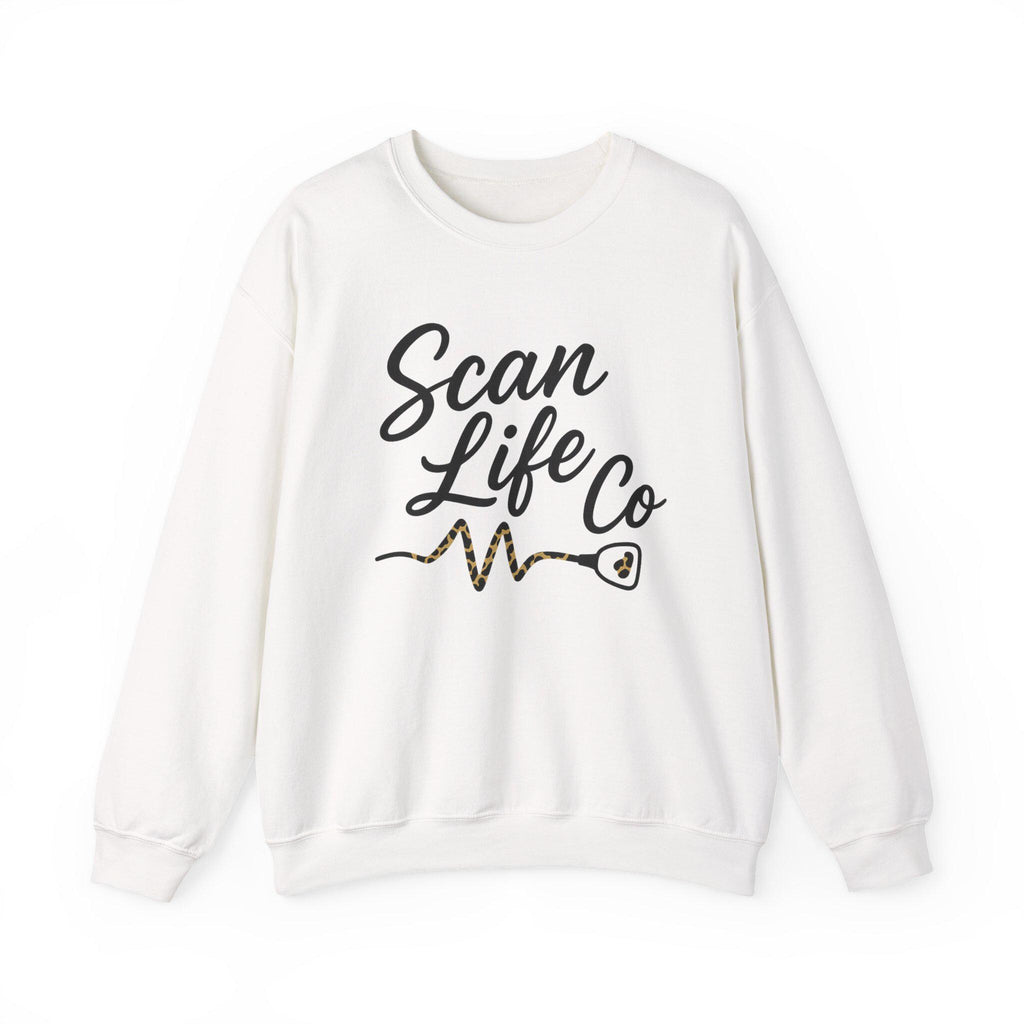 Sonographer Sweatshirt | Ultrasound Tech Crewneck | Scan Life Co Heartbeat Shirt | Medical Sonography Gift | Radiology Nurse Pullover