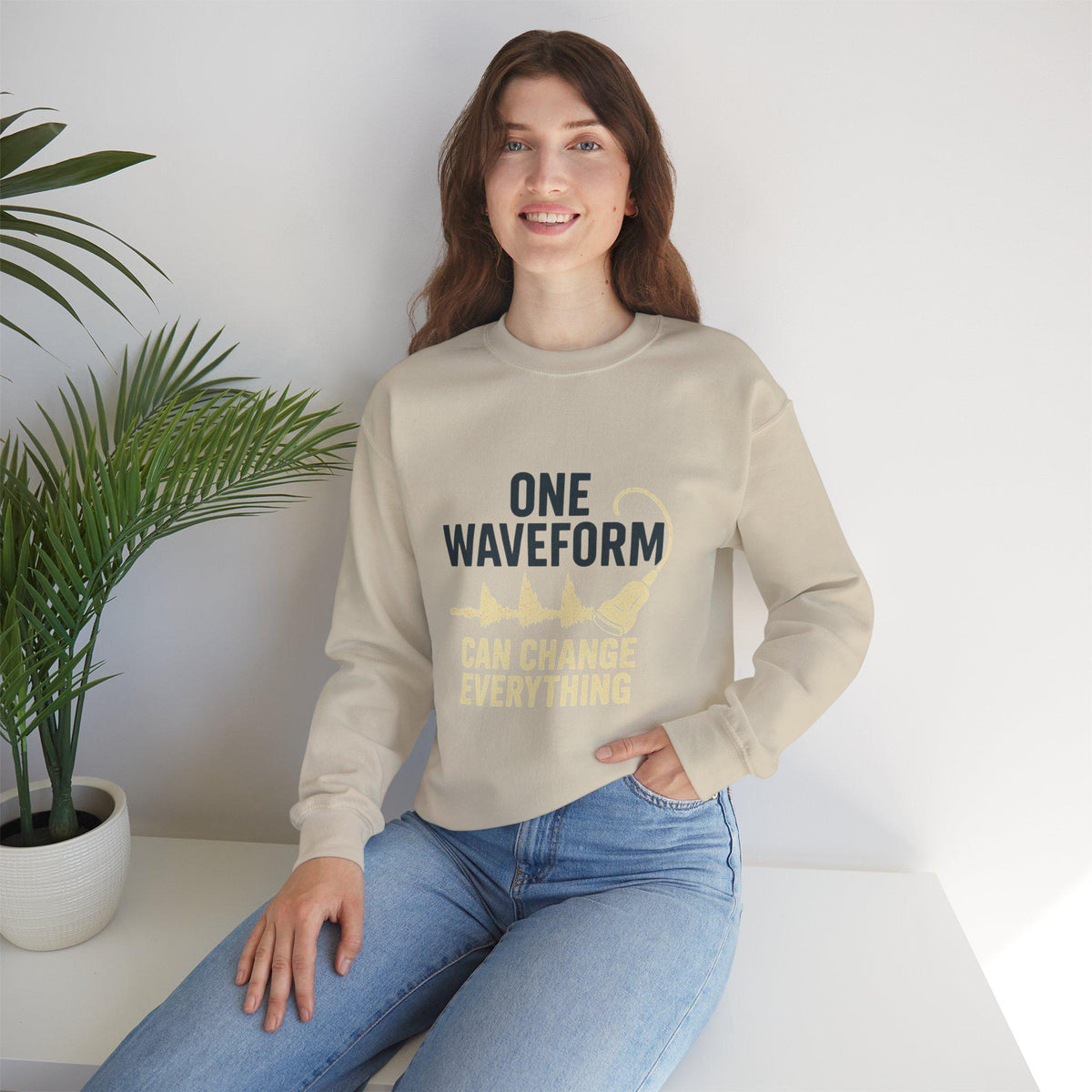 Ultrasound Waveform Sweatshirt | Sonographer Gift, Medical Humor Pullover