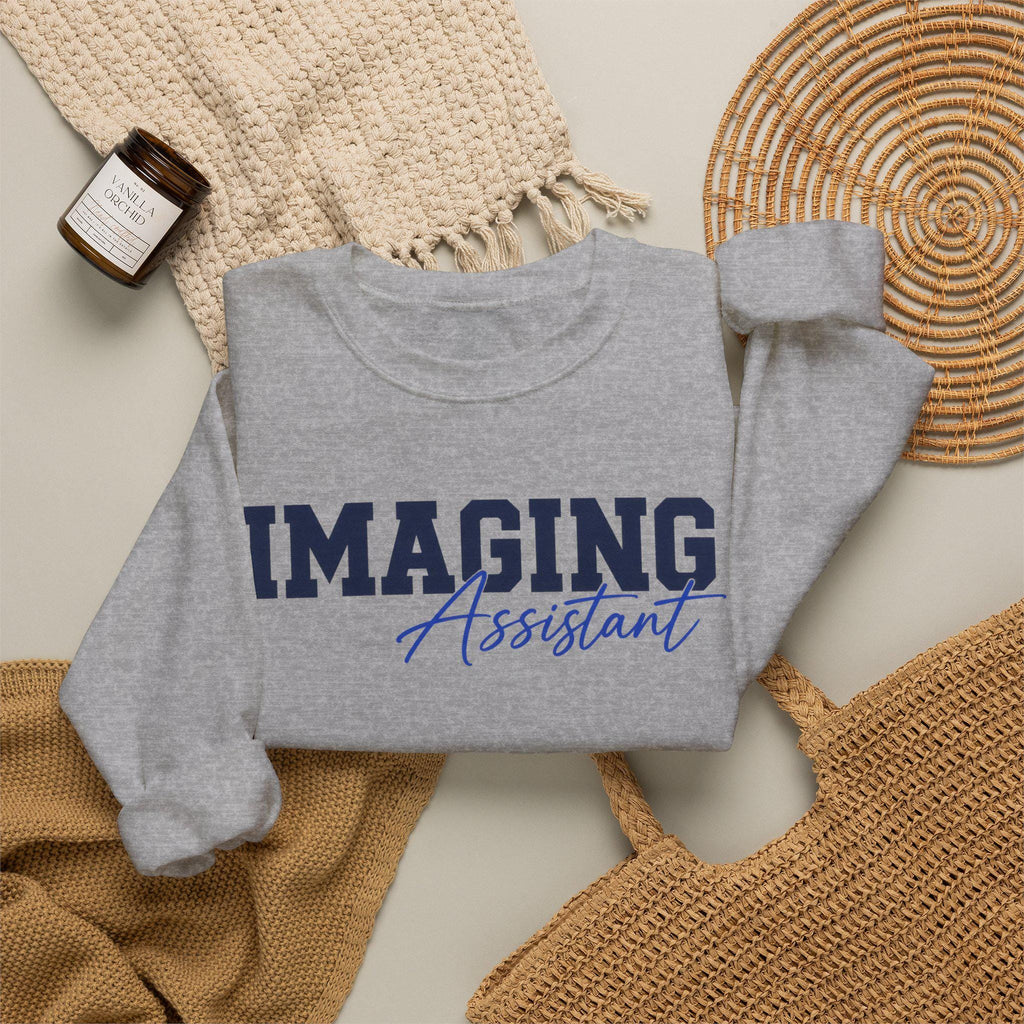 Imaging Assistant Sweatshirt, Retro Varsity Script Crewneck, Radiology Tech Gift, Medical Imaging Pullover
