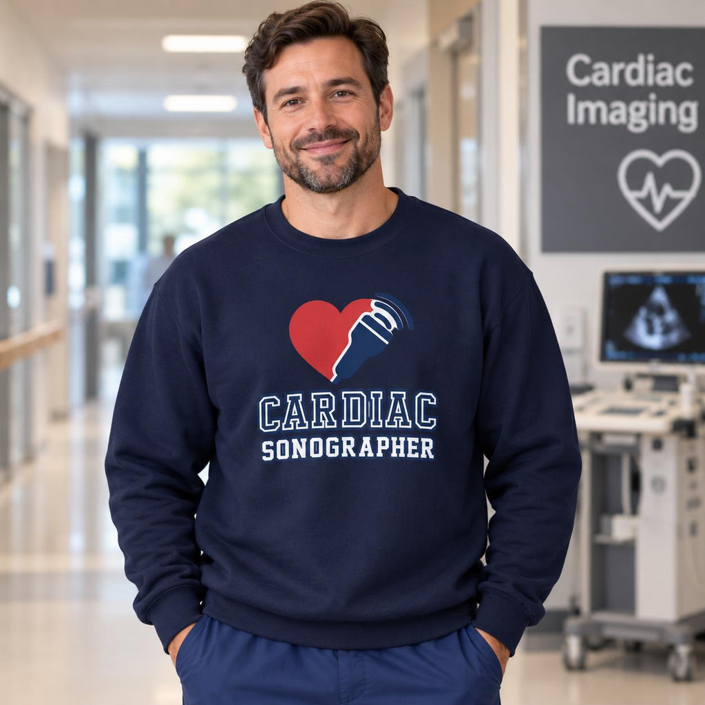 Cardiac Sonographer Sweatshirt | Ultrasound Tech Gift | Echocardiography Pullover | Medical Sonography Hoodie | Heart Ultrasound Shirt RN