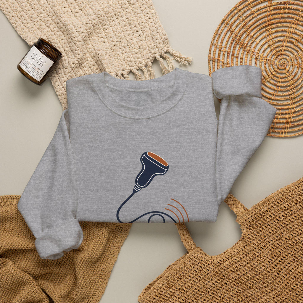 Sonographers Awareness Month | Ultrasound probe logo Sweatshirt | Sonographers Make the Invisible Visible| Appreciation Gift