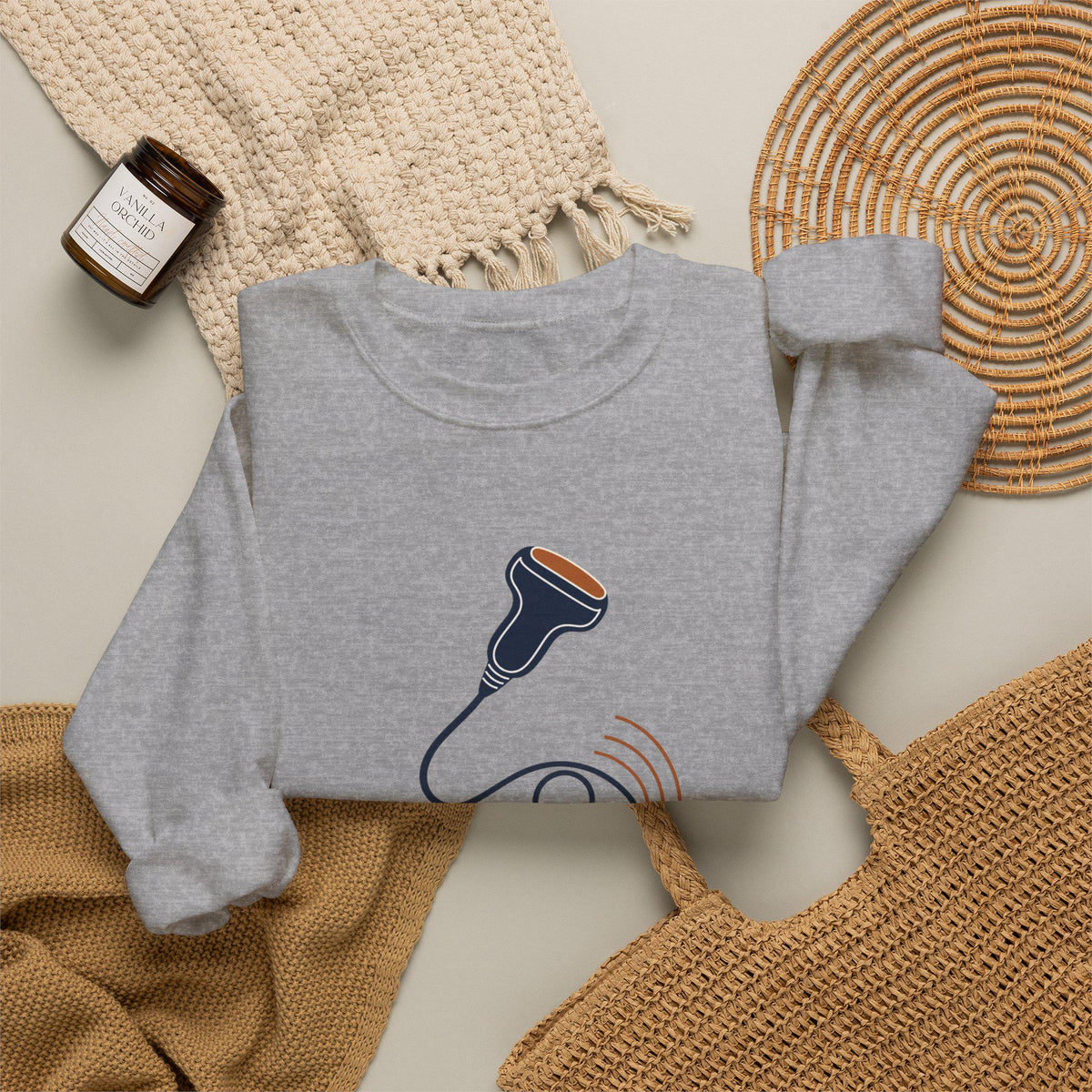 Sonographers Awareness Month | Ultrasound probe logo Sweatshirt | Sonographers Make the Invisible Visible| Appreciation Gift
