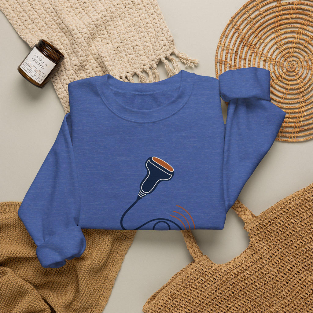 Sonographers Awareness Month | Ultrasound probe logo Sweatshirt | Sonographers Make the Invisible Visible| Appreciation Gift