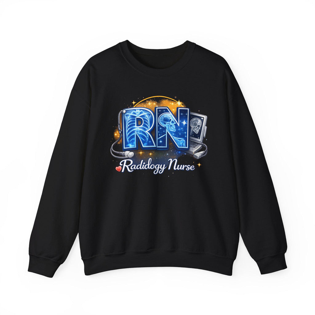 Radiology Nurse RN Crewneck Sweatshirt | X-Ray Tech Stethoscope Medical Pullover | Radiology Nurse Gift RN Gift Nurse Life Shirt Gift Set