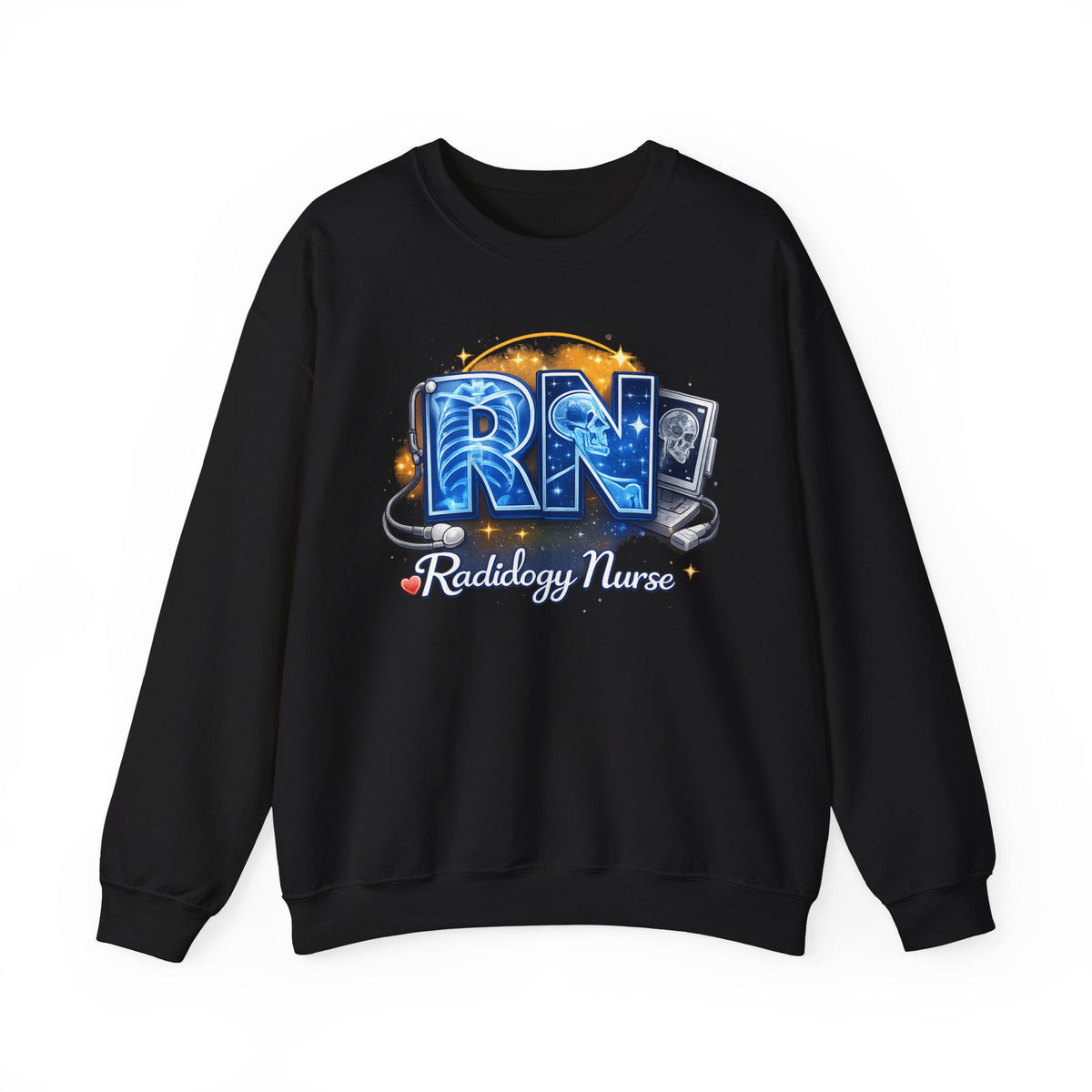 Radiology Nurse RN Crewneck Sweatshirt | X-Ray Tech Stethoscope Medical Pullover | Radiology Nurse Gift RN Gift Nurse Life Shirt Gift Set
