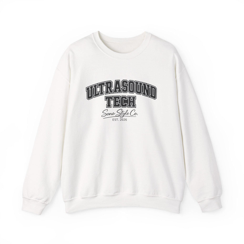 Embroidered Ultrasound Tech Sweatshirt | Medical Sonographer Crewneck (50/50 Cotton Blend)