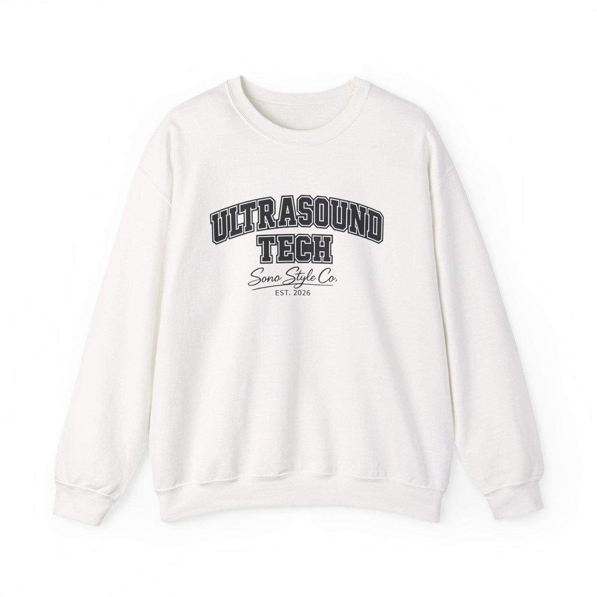 Embroidered Ultrasound Tech Sweatshirt | Medical Sonographer Crewneck (50/50 Cotton Blend)