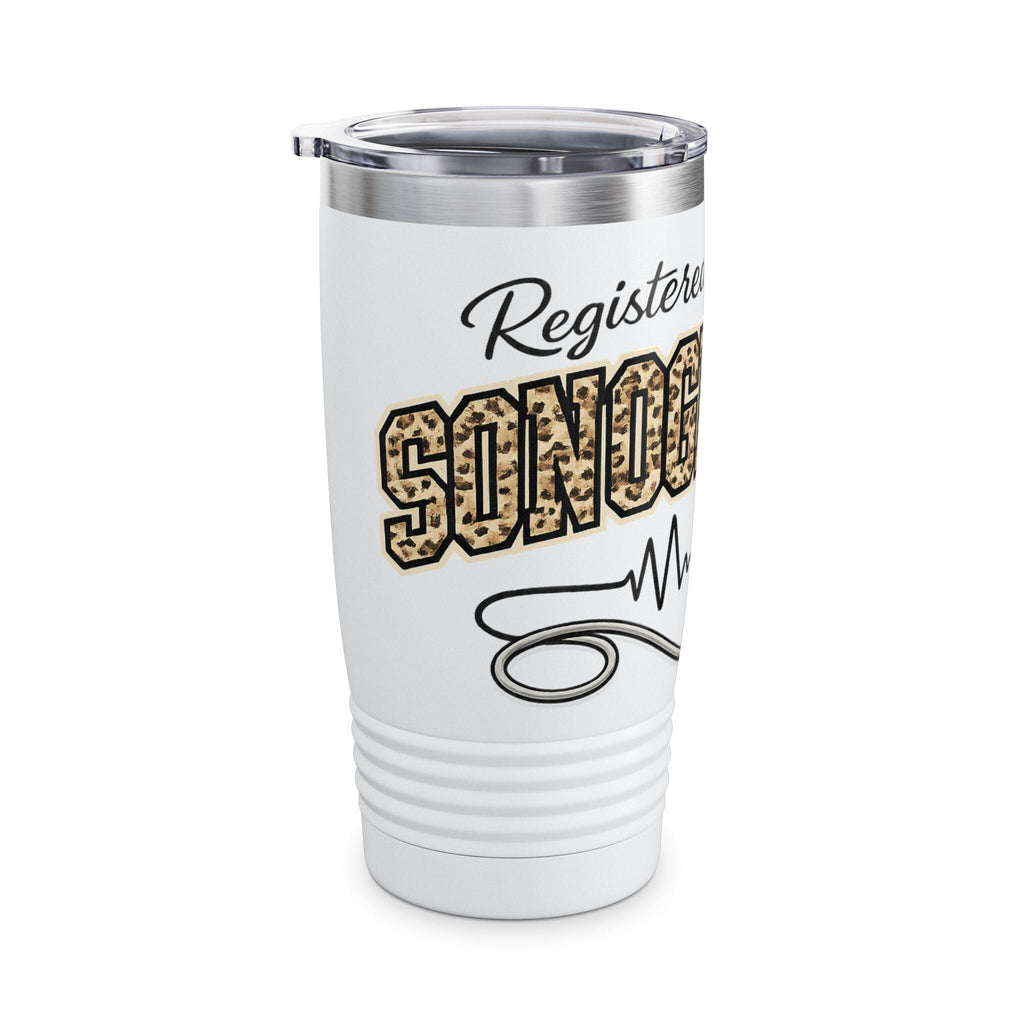 Sonographer Ultrasound Graphic Ringneck Tumbler 20oz | Medical Sonography Nurse Gift | Ultrasound Tech Cup | Healthcare Drink Tumbler