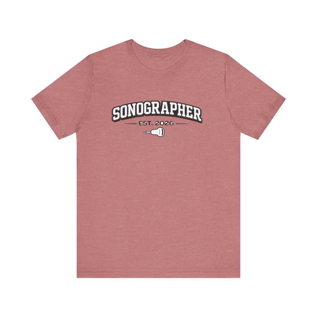 Sonographer Tee | Minimalist Ultrasound Tech Shirt (Est. 2026)