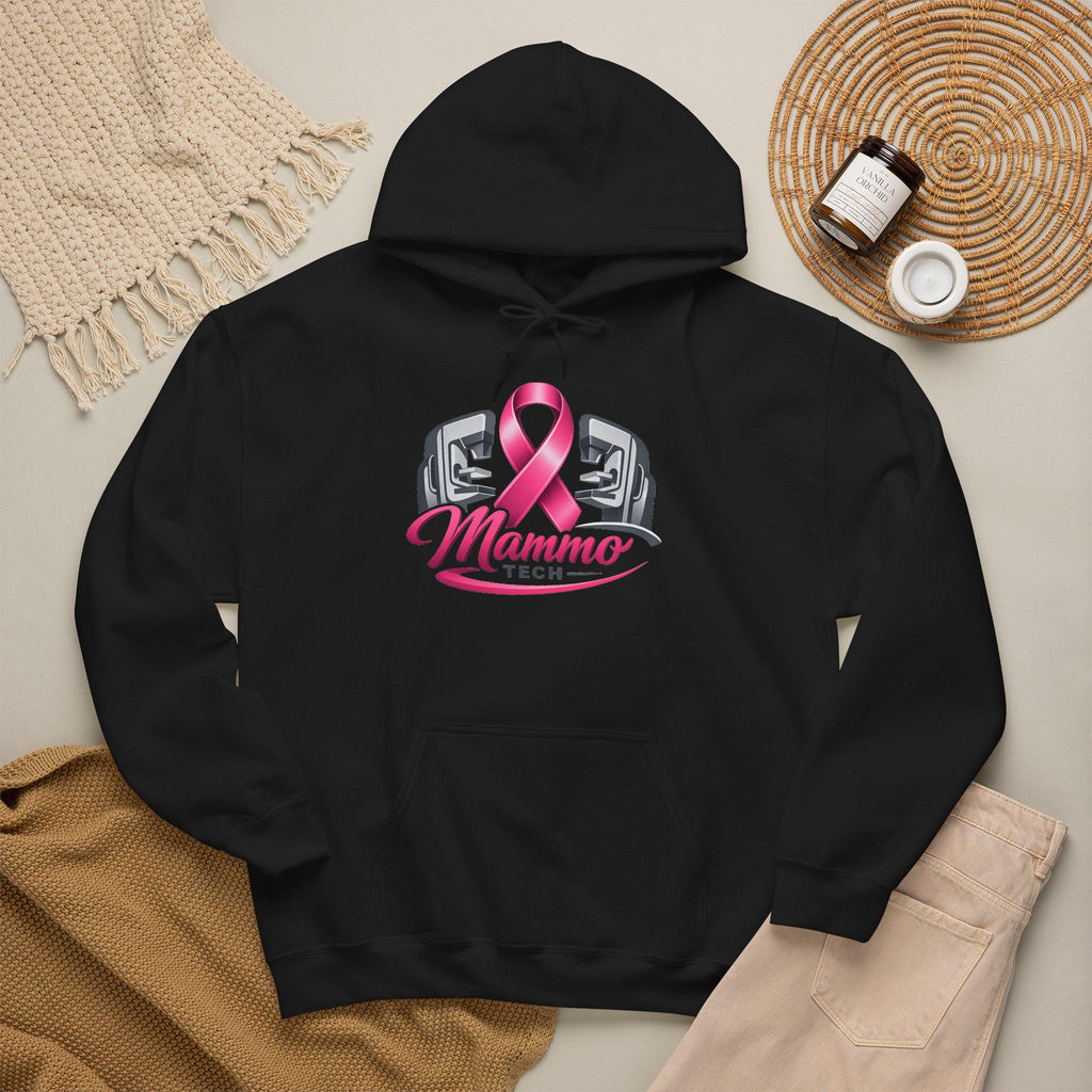Pink Ribbon Mammo Tech Hoodie | Radiology Tech Gift, Breast Cancer Awareness
