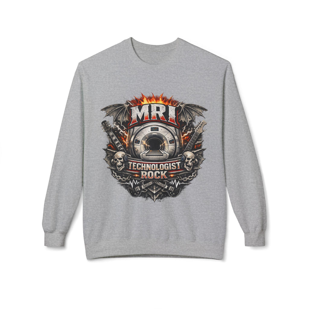 MRI Technologist Rock Sweatshirt | Radiology Tech Crewneck (8.4 oz Cotton Blend)