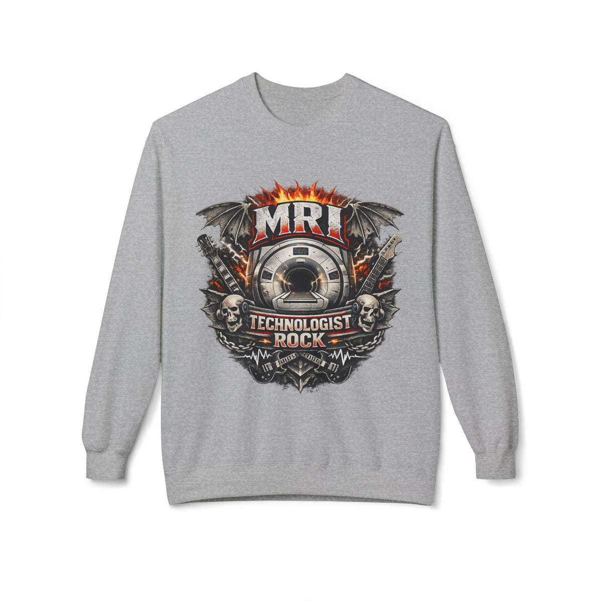MRI Technologist Rock Sweatshirt | Radiology Tech Crewneck (8.4 oz Cotton Blend)