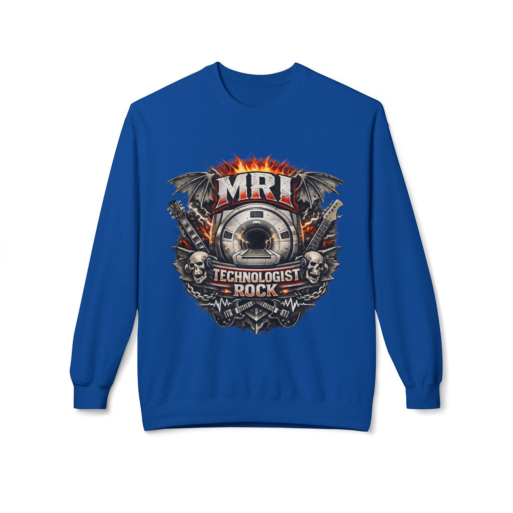 MRI Technologist Rock Sweatshirt | Radiology Tech Crewneck (8.4 oz Cotton Blend)