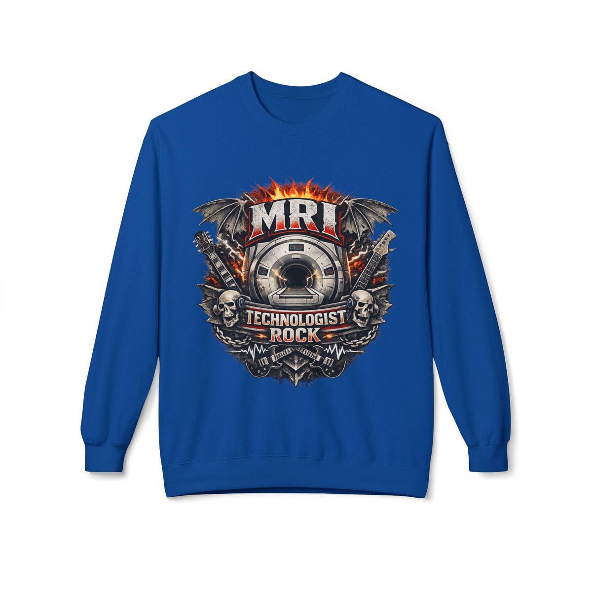 MRI Technologist Rock Sweatshirt | Radiology Tech Crewneck (8.4 oz Cotton Blend)