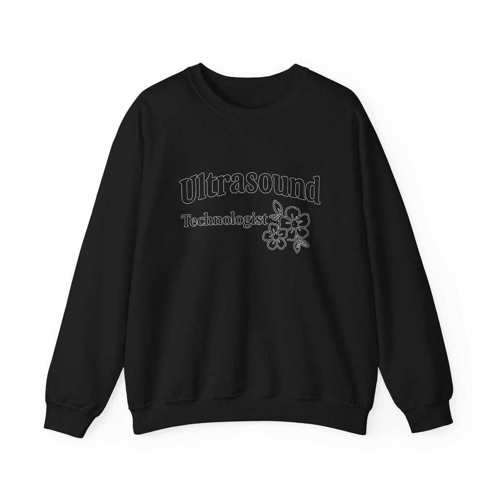 Floral Ultrasound Technologist Sweatshirt | Sonographer Medical Apparel Gift