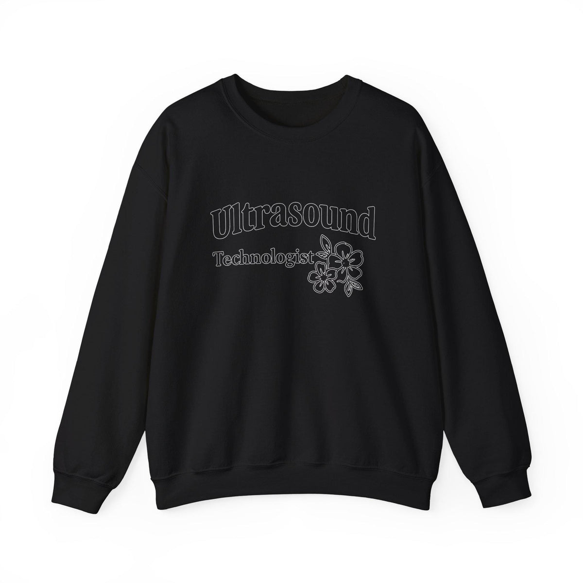 Floral Ultrasound Technologist Sweatshirt | Sonographer Medical Apparel Gift