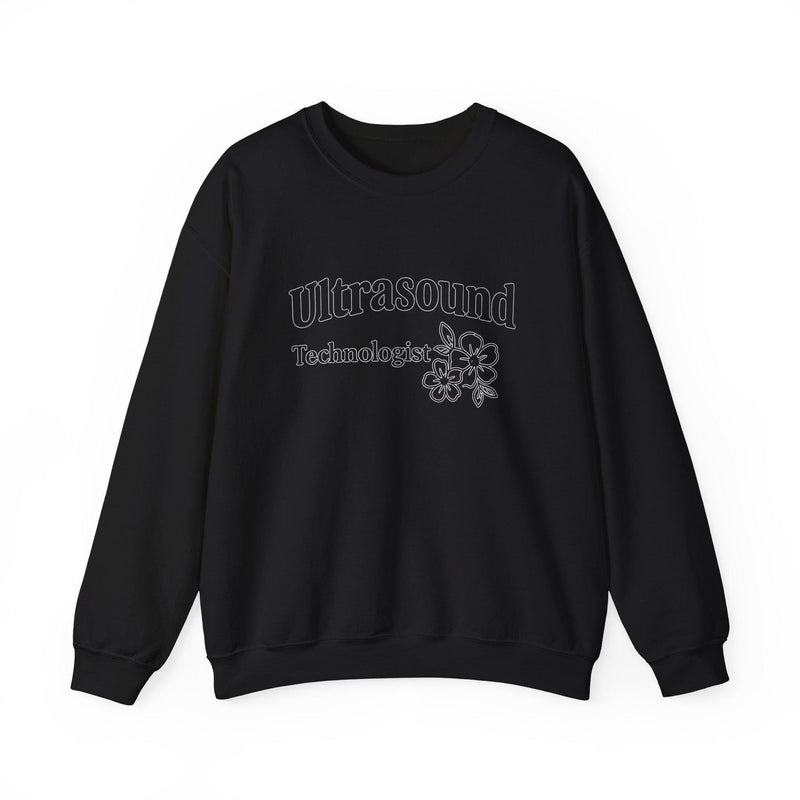 Floral Ultrasound Technologist Sweatshirt | Sonographer Medical Apparel Gift