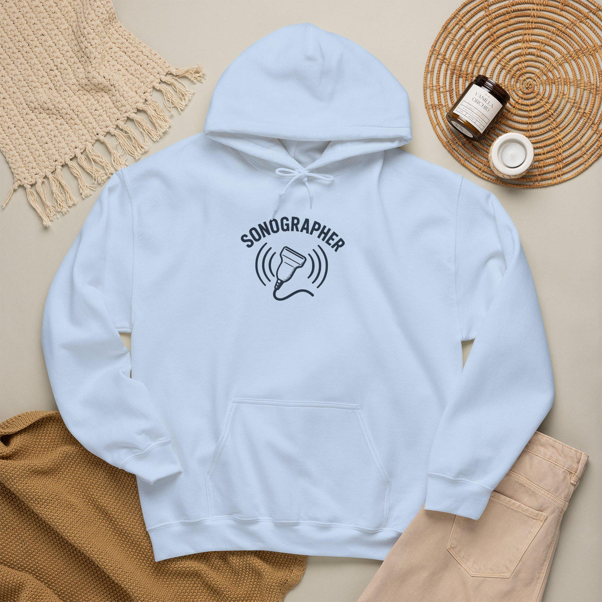 Chic Sonographer Hoodie | Ultrasound Tech Apparel | Medical Radiology Sweatshirt | Sonography Gift | Healthcare Worker Pullover