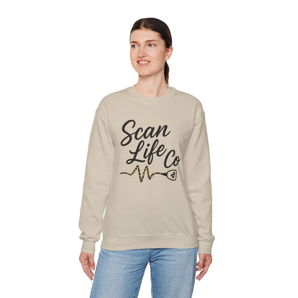 Sonographer Sweatshirt | Ultrasound Tech Crewneck | Scan Life Co Heartbeat Shirt | Medical Sonography Gift | Radiology Nurse Pullover