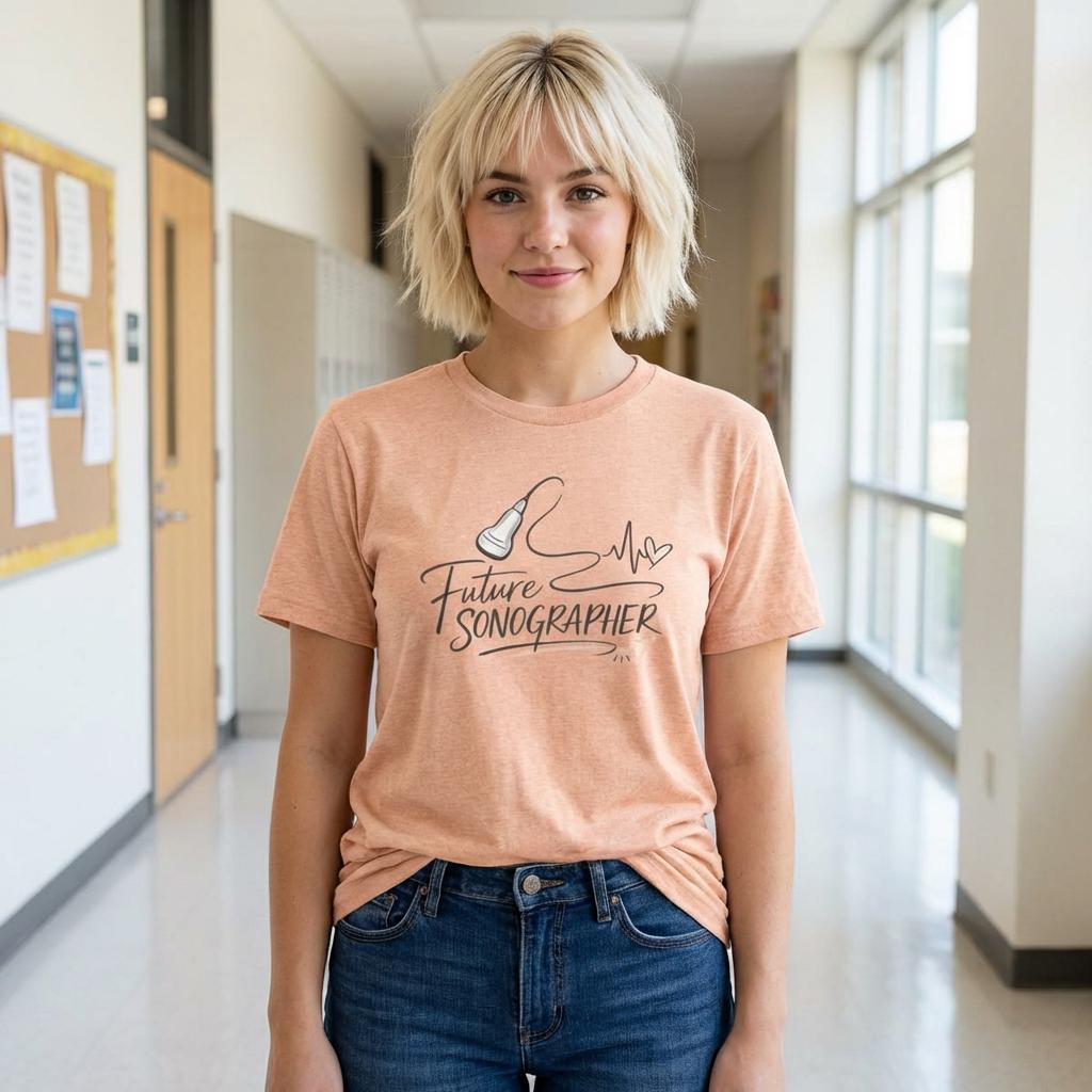 Future Sonographer Shirt, Ultrasound Student Tee, Radiology Tech Gift