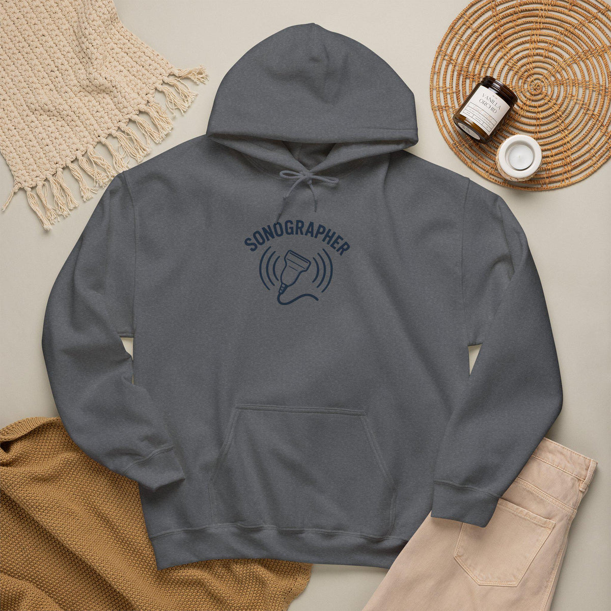 Chic Sonographer Hoodie | Ultrasound Tech Apparel | Medical Radiology Sweatshirt | Sonography Gift | Healthcare Worker Pullover