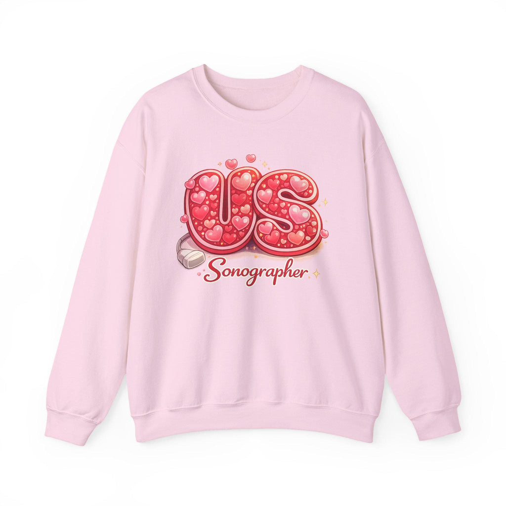 Ultrasound Tech Sonographer Sweatshirt, Valentine Hearts Medical Apparel, Sonography Gift, Radiology Crewneck, Sonographer Gift Idea