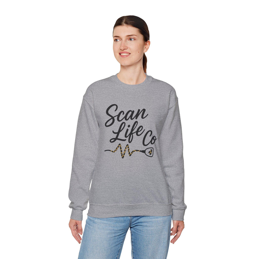 Sonographer Sweatshirt | Ultrasound Tech Crewneck | Scan Life Co Heartbeat Shirt | Medical Sonography Gift | Radiology Nurse Pullover