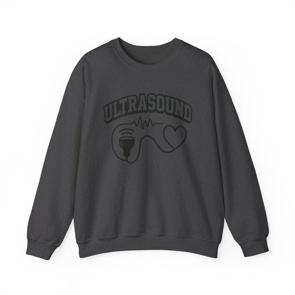 Ultrasound Heartbeat Crewneck Sweatshirt, Fetal Heartbeat Sweater, Cozy Medical Gift for Nurses Doctors, Pregnancy Announcement, New Parents