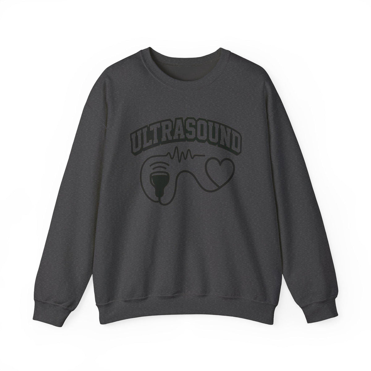 Ultrasound Heartbeat Crewneck Sweatshirt, Fetal Heartbeat Sweater, Cozy Medical Gift for Nurses Doctors, Pregnancy Announcement, New Parents
