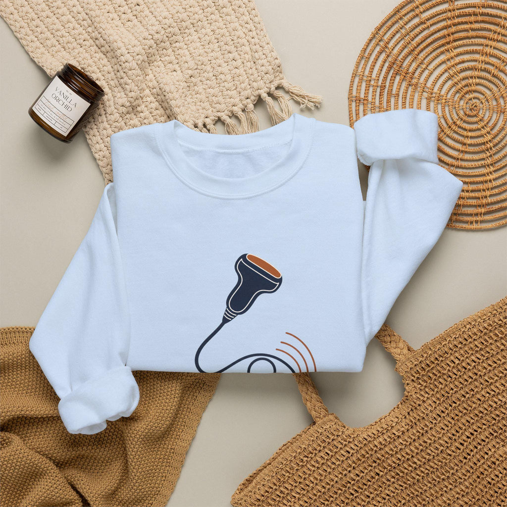 Sonographers Awareness Month | Ultrasound probe logo Sweatshirt | Sonographers Make the Invisible Visible| Appreciation Gift
